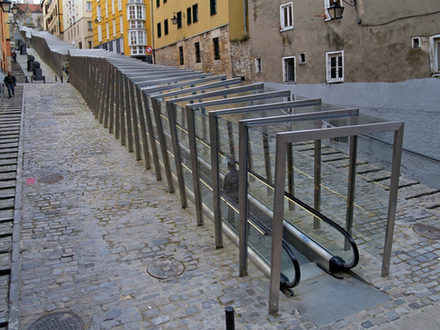 Electric Ramps at the Old Centre, Vitoria-Gasteiz, Spain (photo Roberto Ercilla)