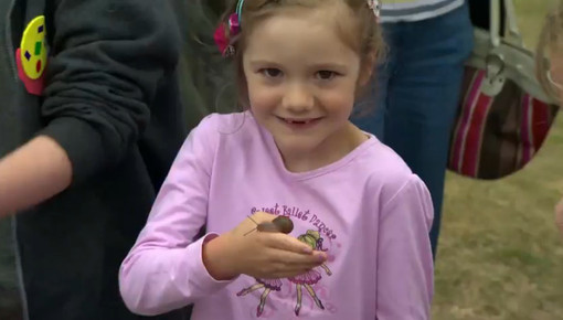 Ежегодный чемпионат по "забегу" улиток прошел в Англии - Sue Ryder and Racer II, World Snail Racing Championships 2013, Norfolk, England