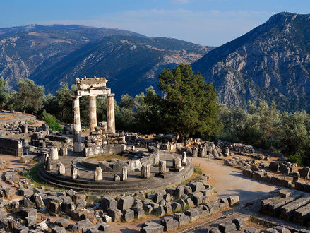 Athena Pronaia Sanctuary at Delphi, Greece