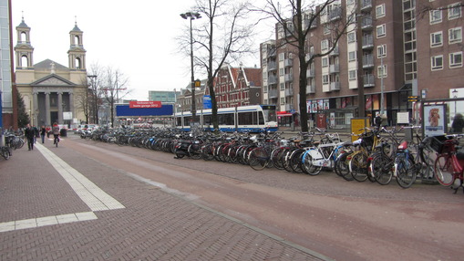 Путешествуем по Амстердаму на общественном транспорте - Амстердам. Велосипедная дорожка