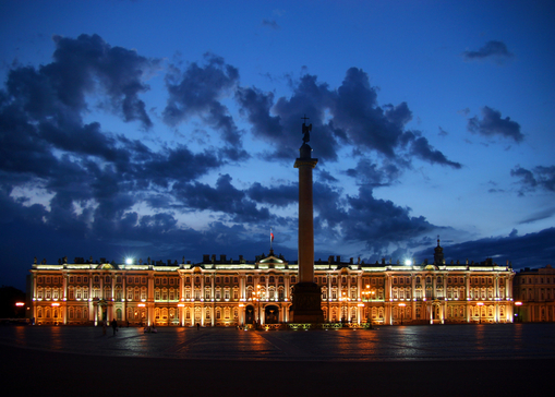 В Санкт-Петербурге начался период белых ночей - White Night, Palace Square, Saint Petersburg, Russia