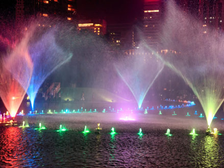 Water fountains in Kuala Lumpur, Malaysia