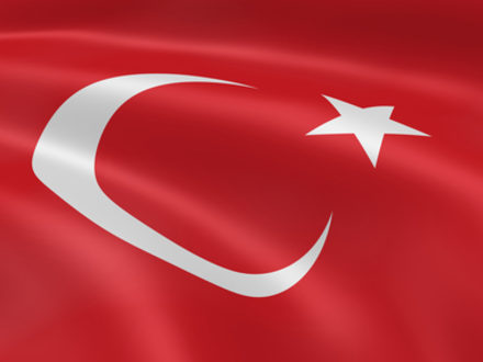 The flag of Turkey