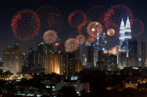 Новый год: лучшие фейерверки (ч.1) - Kuala Lumpur, Malaysia