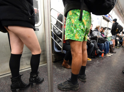 No Pants Subway Ride - 2015 - No Pants Subway Ride, USA / photo AFP