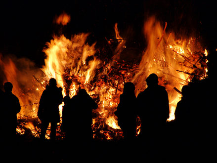 Walpurgis Night bonfire