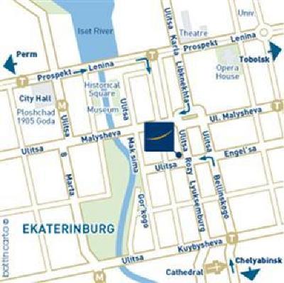 Гостиница екатеринбург карта
